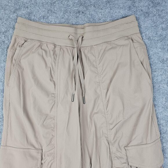 Lululemon Dance Studio Pants Womens Small Tan Cargo Jogger Relaxed Fit Mid Rise - Picture 2 of 5